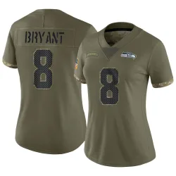 Coby Bryant Seattle Seahawks Limited Women's 2022 Salute To Service Jersey (Olive)