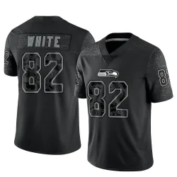 Cody White Seattle Seahawks Limited Men's Reflective Jersey (Black)
