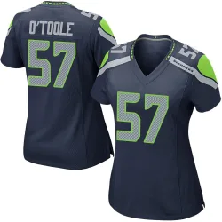 Connor O'Toole Seattle Seahawks Game Women's Team Color Jersey (Navy)