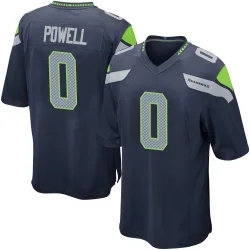 Cornell Powell Seattle Seahawks Game Youth Team Color Jersey (Navy)