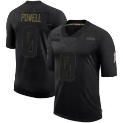 Cornell Powell Seattle Seahawks Limited Men's 2020 Salute To Service Jersey (Black)