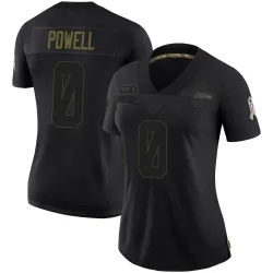 Cornell Powell Seattle Seahawks Limited Women's 2020 Salute To Service Jersey (Black)