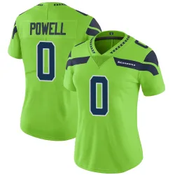 Cornell Powell Seattle Seahawks Limited Women's Color Rush Neon Jersey (Green)