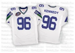 Cortez Kennedy Seattle Seahawks Authentic Men's Mitchell And Ness Hall of Fame 2012 Throwback Jersey (White)