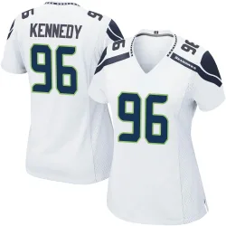 Cortez Kennedy Seattle Seahawks Game Women's Jersey (White)