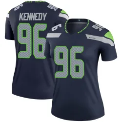 Cortez Kennedy Seattle Seahawks Legend Women's Jersey (Navy)