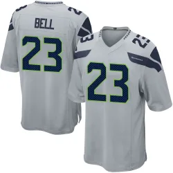 D'Anthony Bell Seattle Seahawks Game Men's Alternate Jersey (Gray)
