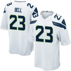D'Anthony Bell Seattle Seahawks Game Men's Jersey (White)