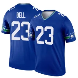 D'Anthony Bell Seattle Seahawks Legend Men's Throwback Jersey (Royal)