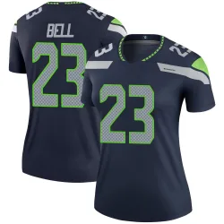 D'Anthony Bell Seattle Seahawks Legend Women's Jersey (Navy)