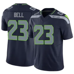 D'Anthony Bell Seattle Seahawks Limited Men's Vapor F.U.S.E. Jersey (Navy)