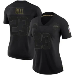 D'Anthony Bell Seattle Seahawks Limited Women's 2020 Salute To Service Jersey (Black)