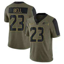 D'Anthony Bell Seattle Seahawks Limited Youth 2021 Salute To Service Jersey (Olive)