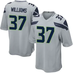 Damarion Williams Seattle Seahawks Game Men's Alternate Jersey (Gray)