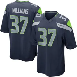 Damarion Williams Seattle Seahawks Game Men's Team Color Jersey (Navy)