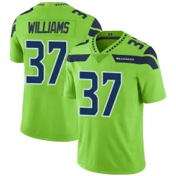 Damarion Williams Seattle Seahawks Limited Men's Color Rush Neon Jersey (Green)