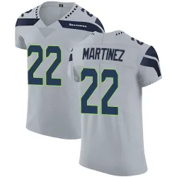 Damien Martinez Seattle Seahawks Elite Men's Alternate Vapor Untouchable Jersey (Gray)