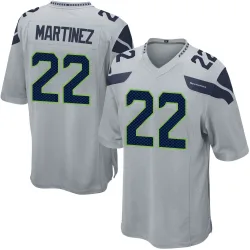 Damien Martinez Seattle Seahawks Game Men's Alternate Jersey (Gray)