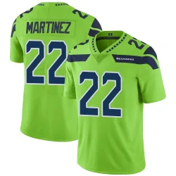 Damien Martinez Seattle Seahawks Limited Men's Color Rush Neon Jersey (Green)