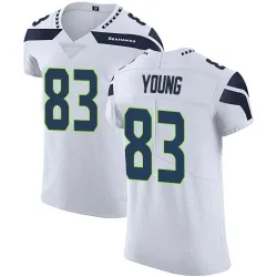Dareke Young Seattle Seahawks Elite Men's Vapor Untouchable Jersey (White)