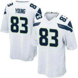 Dareke Young Seattle Seahawks Game Men's Jersey (White)