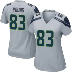 Dareke Young Seattle Seahawks Game Women's Alternate Jersey (Gray)