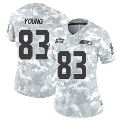 Dareke Young Seattle Seahawks Limited Women's 2024 Salute to Service Jersey (Arctic Camo)