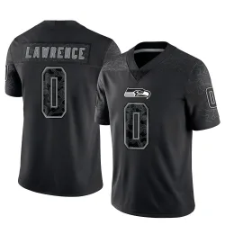 DeMarcus Lawrence Seattle Seahawks Limited Men's Reflective Jersey (Black)