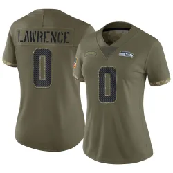 DeMarcus Lawrence Seattle Seahawks Limited Women's 2022 Salute To Service Jersey (Olive)