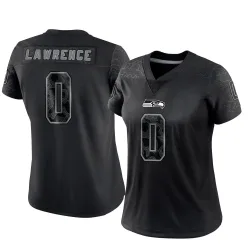 DeMarcus Lawrence Seattle Seahawks Limited Women's Reflective Jersey (Black)