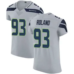 Demeco Roland Seattle Seahawks Elite Men's Alternate Vapor Untouchable Jersey (Gray)