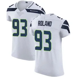 Demeco Roland Seattle Seahawks Elite Men's Vapor Untouchable Jersey (White)