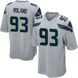 Demeco Roland Seattle Seahawks Game Men's Alternate Jersey (Gray)