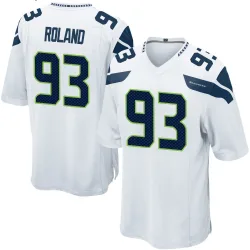Demeco Roland Seattle Seahawks Game Men's Jersey (White)