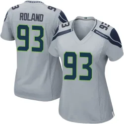 Demeco Roland Seattle Seahawks Game Women's Alternate Jersey (Gray)