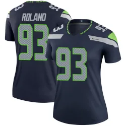 Demeco Roland Seattle Seahawks Legend Women's Jersey (Navy)
