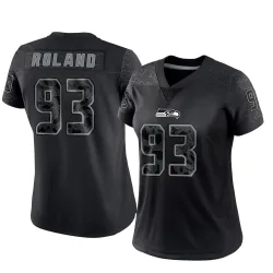 Demeco Roland Seattle Seahawks Limited Women's Reflective Jersey (Black)