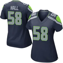 Derick Hall Seattle Seahawks Game Women's Team Color Jersey (Navy)