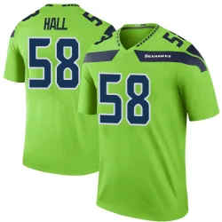 Derick Hall Seattle Seahawks Legend Men's Color Rush Neon Jersey (Green)