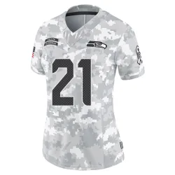 Devon Witherspoon Seattle Seahawks Limited Women's 2024 Salute to Service Jersey (Arctic Camo)