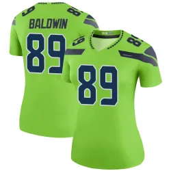 Doug Baldwin Seattle Seahawks Legend Women's Color Rush Neon Jersey (Green)