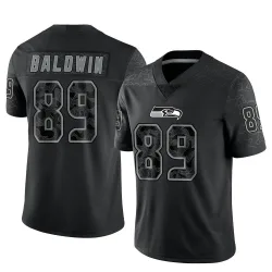 Doug Baldwin Seattle Seahawks Limited Men's Reflective Jersey (Black)