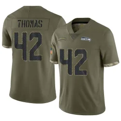 Drake Thomas Seattle Seahawks Limited Men's 2022 Salute To Service Jersey (Olive)