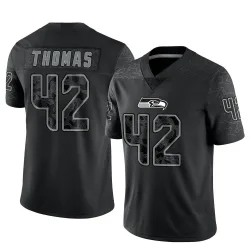 Drake Thomas Seattle Seahawks Limited Men's Reflective Jersey (Black)