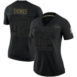 Drake Thomas Seattle Seahawks Limited Women's 2020 Salute To Service Jersey (Black)