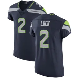 Drew Lock Seattle Seahawks Elite Men's Team Color Vapor Untouchable Jersey (Navy)
