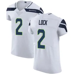 Drew Lock Seattle Seahawks Elite Men's Vapor Untouchable Jersey (White)