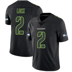 Drew Lock Seattle Seahawks Limited Men's Jersey (Black Impact)