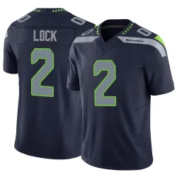 Drew Lock Seattle Seahawks Limited Men's Vapor F.U.S.E. Jersey (Navy)