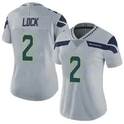 Drew Lock Seattle Seahawks Limited Women's Alternate Vapor Untouchable Jersey (Gray)